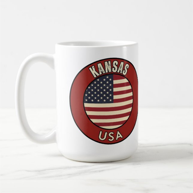 Caneca De Café Kansas Estados Unidos da América (Esquerda)