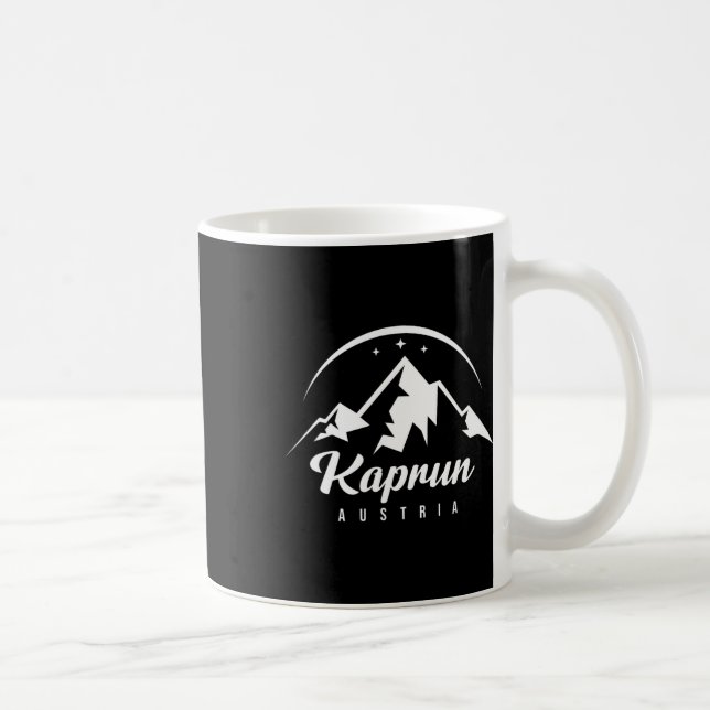 Caneca De Café Kaprun Austria Ski Resort Ski Snowboard Souv (Direita)