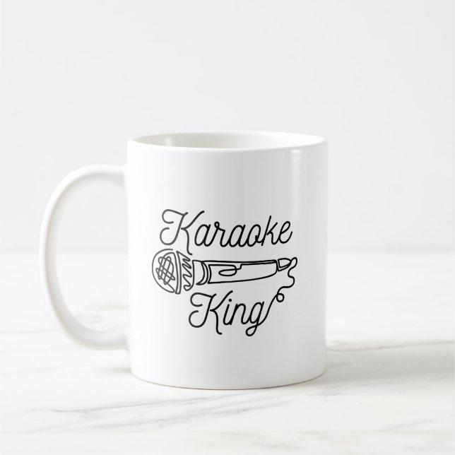 CANECA DE CAFÉ KARAOKE KING (Esquerda)
