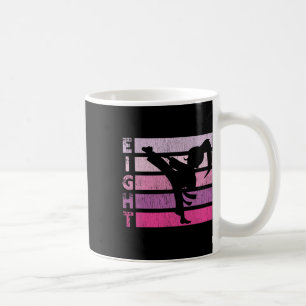 Caneca De Café Karate Birthday, 8 anos Taekwondo Girl 8th Bir