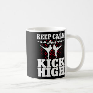 Caneca De Café Karate Black Belt Uniform Gi Mantenha Calma E Chut