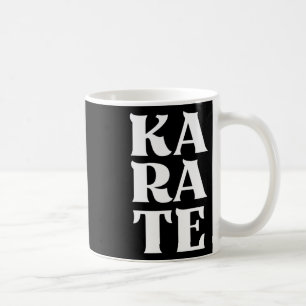 Caneca De Café Karate Bold Letters Japonês Arte Marcial Karateka