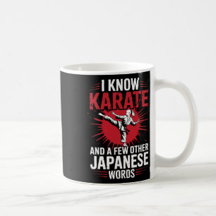 Caneca De Café Karate Eu Conheço Karate E Algumas Outras Palavras