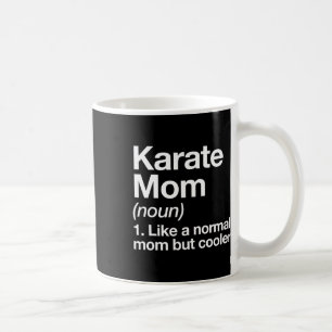 Caneca De Café Karate Mãe Definição Engraçada E Esportes Sy