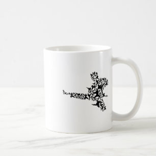 Caneca De Café Karate Martial Arts Voando Kick Boxboxer T