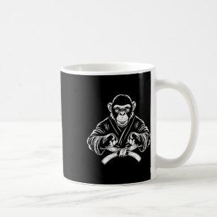Caneca De Café Karate Monkey Desenho Kickboxing Jiu-jitsu Mma Mar
