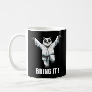 Caneca De Café Karate Panda Crane Kick Karate Mial Japonês