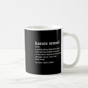 Caneca De Café Karate Sensei Definição Enstru Artes Marciais Engr