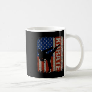 Caneca De Café Karate Taekwondo EUA Bandeira Americana Vintage 4