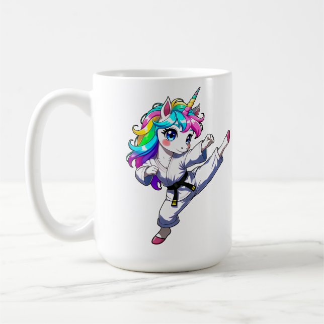 Caneca De Café Karate unicorn  (Esquerda)