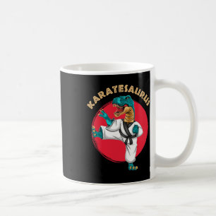Caneca De Café Karatesaurus Dinossauro de Karatê Engraçado 