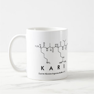 Caneca De Café Kari peptide name mug
