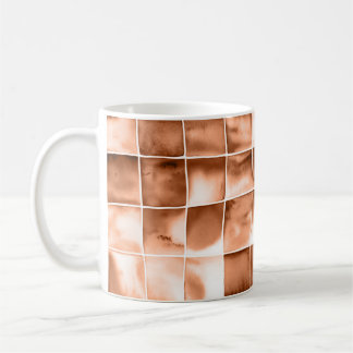 Caneca De Café Kariertes Aquarellmuster 
