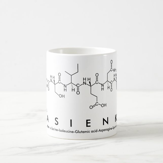 Caneca De Café Kasienka peptide name mug (Centro)