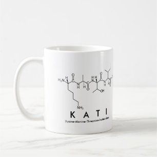 Caneca De Café Kati peptide name mug