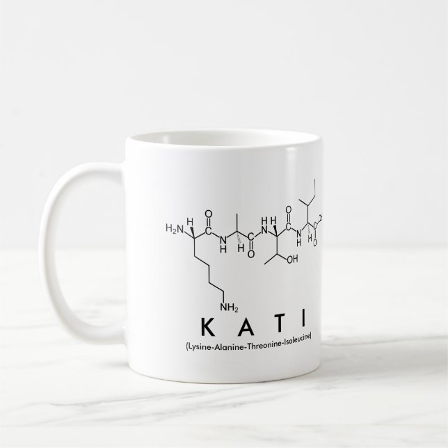 Caneca De Café Kati peptide name mug (Esquerda)