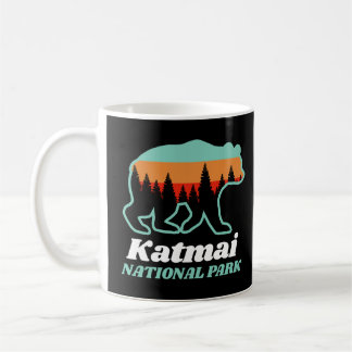 Caneca De Café Katmai National Park Alaska Bear Retro Gift