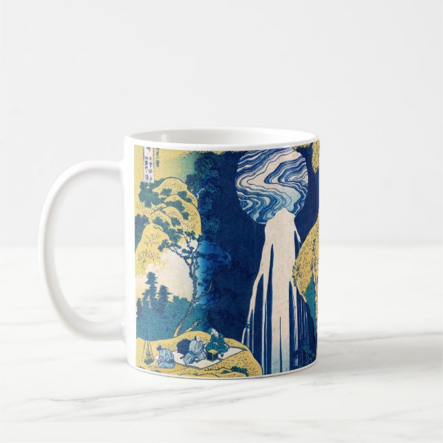 Caneca De Café Katsushika Hokusai - Amida Falls (Esquerda)