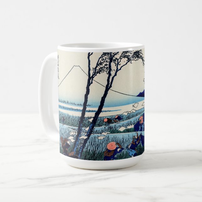 Caneca De Café Katsushika Hokusai - Ejiri na província de Suruga (Frente Esquerda)
