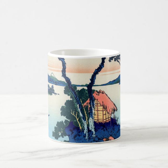 Caneca De Café Katsushika Hokusai - Lago Suwa na província de Shi (Centro)