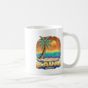 Caneca De Café Kauai Hawaii Vintage angustiou Souvenir