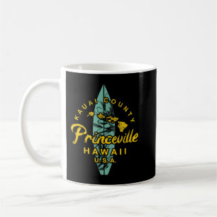 Caneca De Café Kauai Princeville Hawaii Vintage Hawaiian Retro Su