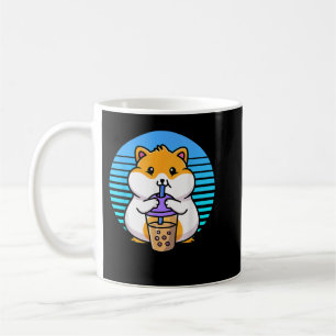 Caneca De Café Kawaii Boba Hamster Taro Bubble Pearl milk Tea