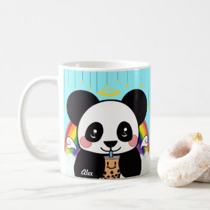 Caneca De Café Kawaii Boba Panda Bear Coffee Mug