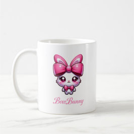 Caneca De Café Kawaii Bunny Coquette, BowBunny