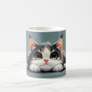 Caneca De Café Kawaii Cartoon Cat