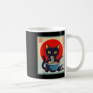 Caneca De Café Kawaii Cat Comendo Ramen Noodles Engraçadas Menina
