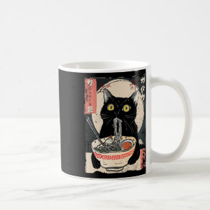 Caneca De Café Kawaii Cat Comendo Ramen Noodles Engraçado Anime G