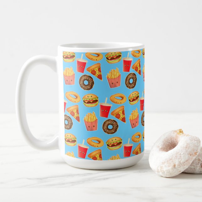 Caneca De Café Kawaii Cute Junk Comida (Com Donut)