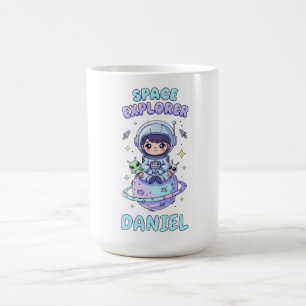 Caneca De Café Kawaii do Explorador de Espaço Personalizável
