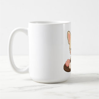 Caneca De Café Kawaii French Bulldog Wagashi Cão Japonês
