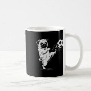 Caneca De Café Kawaii Futebol Pug Ll Pontuação Cachorro Pontuação
