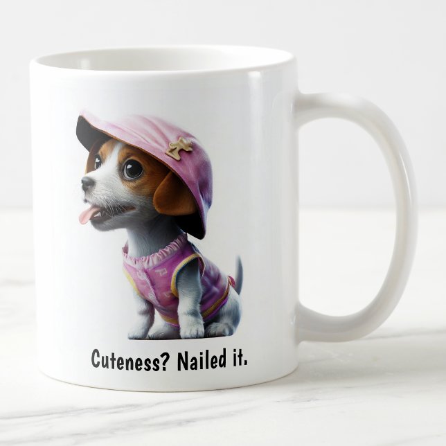 Caneca De Café Kawaii Jack Russell Terrier (Criador carregado)