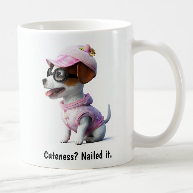 Caneca De Café Kawaii Jack Russell Terrier (Criador carregado)