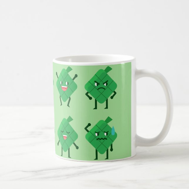 Caneca De Café kawaii Ketupat (Direita)