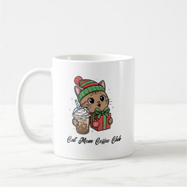 Caneca De Café Kawaii Kitty Holiday Gift for Cat Lovers