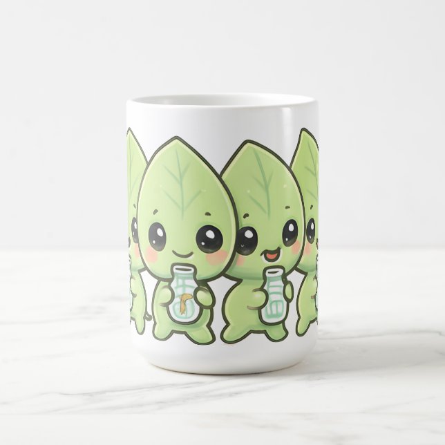 Caneca De Café Kawaii Leaf Babies Parade (Centro)
