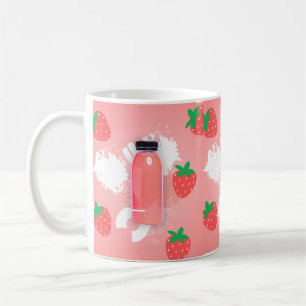Caneca De Café Kawaii morango milkshake