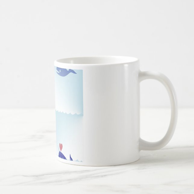 Caneca De Café kawaii narwhal (Direita)