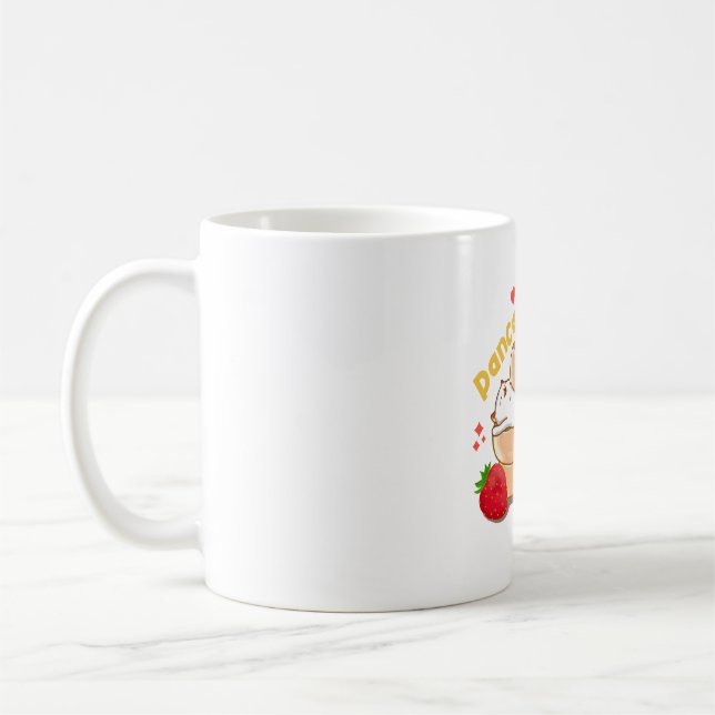 Caneca De Café Kawaii Pancakes e Cat (Esquerda)