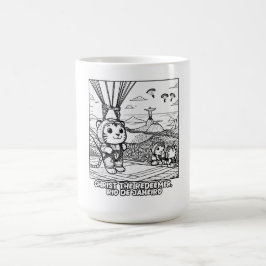 Caneca De Café Kawaii Tigers no Cristo Redeemer, Rio