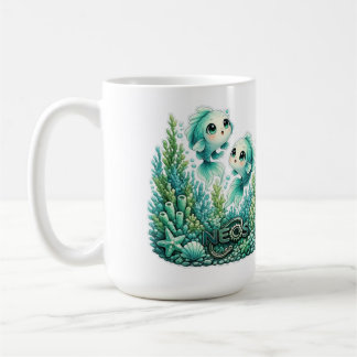 Caneca De Café Kawaii Zodíaco Neos Peixes