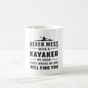Caneca De Café Kayaking Canoe Kayak Canoeing Engraçada Ideia de D