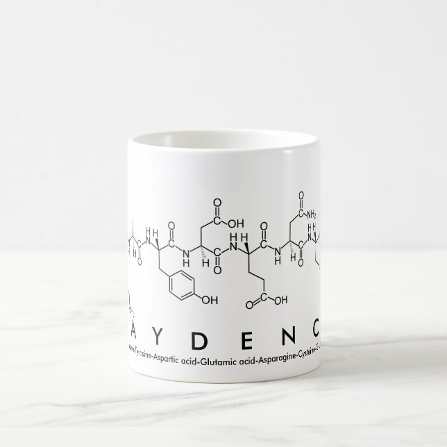 Caneca De Café Kaydence peptide name mug (Centro)