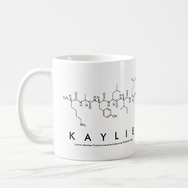 Caneca De Café Kaylie peptide name mug (Esquerda)