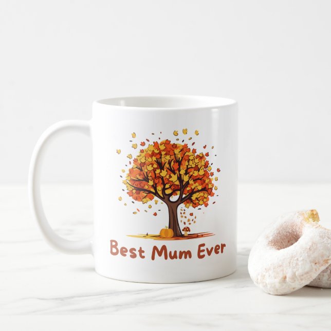 Caneca De Café Kayte e Summer Fall Melhor Mãe (Com Donut)